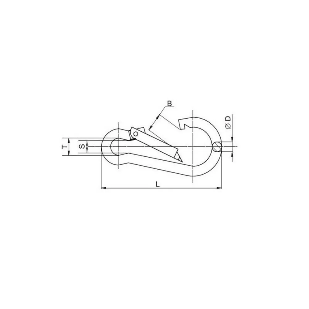 Карабин пожарный DIN 5299С, 7,0мм REXANT REXANT 09-5617