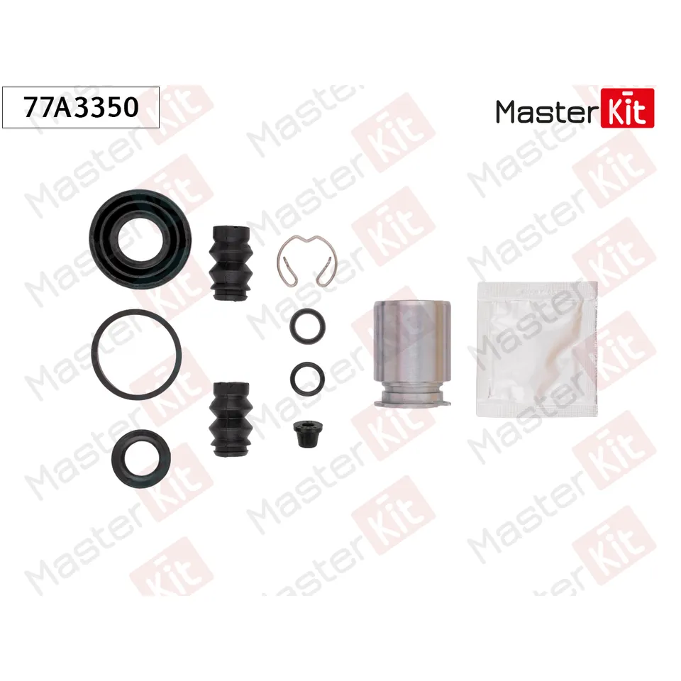 Ремкомплект тормозного суппорта+поршень задний Jaguar X-TYPE (X400) 2001 - 2009 MASTERKIT 77A3350