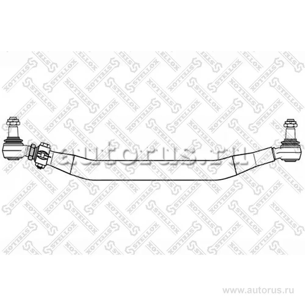Тяга рулевая поперечная L 1758 мм нак. вкруч. RVI Premium STELLOX 84-35092-SX