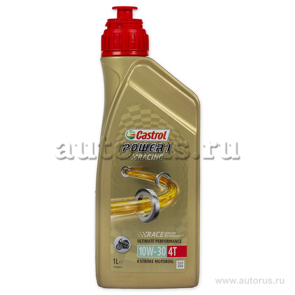 Масло моторное 4T Castrol Power 1 Racing 10W30 синтетическое 1 л 15A0BE