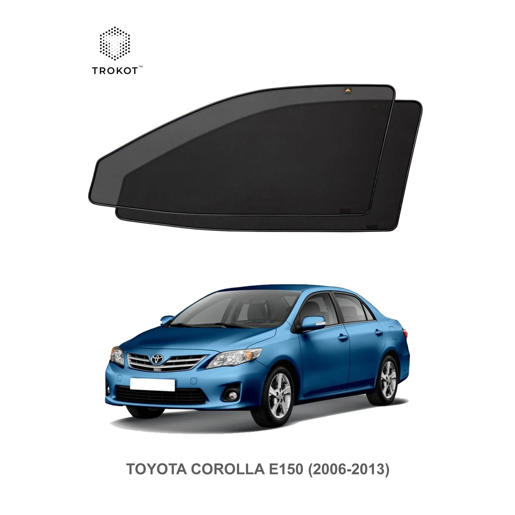 Комплект шторок на передние двери Toyota Corolla (10) (E150) (2006-2013)