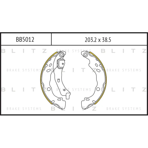 Колодки тормозные барабанные RENAULT Clio/Logan 98-> BLITZ BB5012