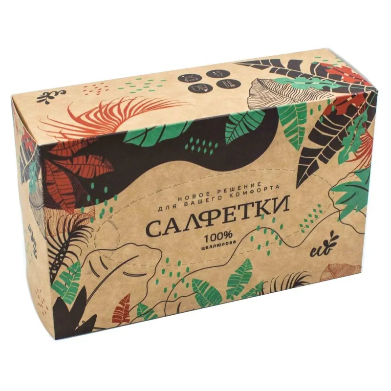 Салфетки бумажные Non-stop 1сл. 100 шт/уп,целлюлоза,белые 1310090