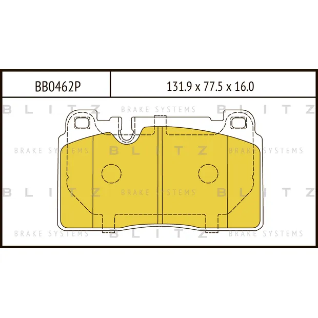 Колодки тормозные дисковые передние AUDI Q5 12-> BLITZ BB0462P