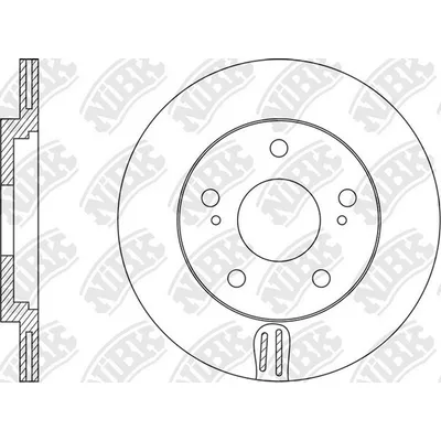 Диск тормозной передний TOYOTA VENZA 08-16 NIBK RN1574