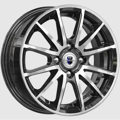 Диск литой R14 5.5J 4x100/60.1 ET38 КИК Квант Алмаз черный 76882