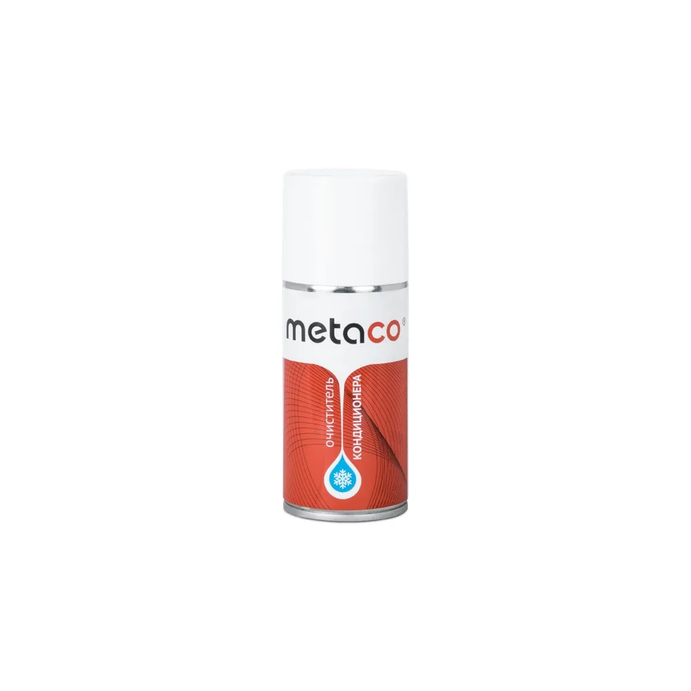 Очиститель кондиционера METACO. ОЧИСТИТЕЛЬ КОНДИЦИОНЕРА ДЕЗИНФИЦИРУЮЩИЙ, 210 МЛ Для регулярного обслуживания и дезинфекции автомобильных кондиционеров. Аэрозольный баллон 210 мл Metaco 10032-210