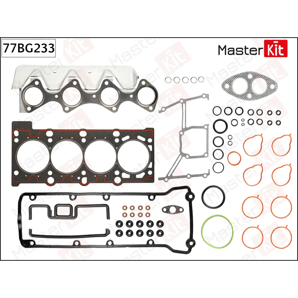 Комплект прокладок ГБЦ MASTERKIT 77BG233