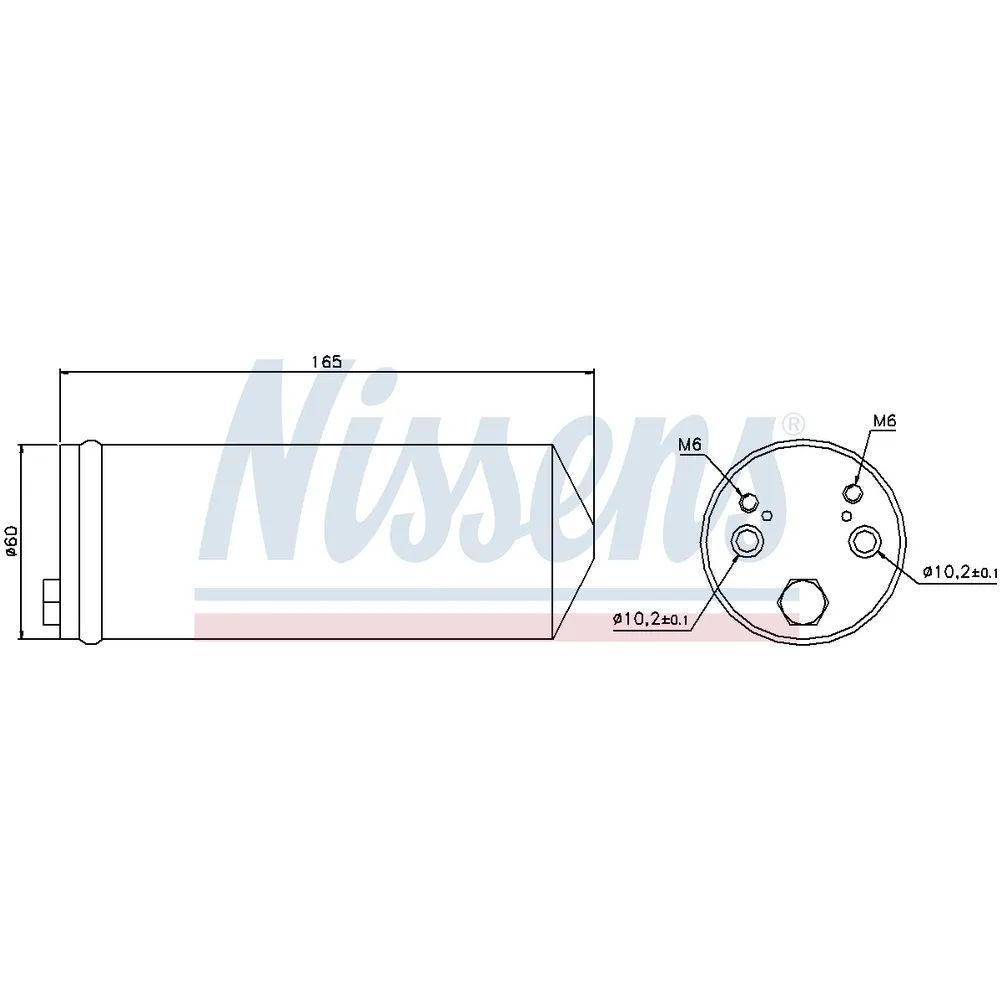 Осушитель кондиционера MITSUBISHI L200 2.0/2.5D 96-07 NISSENS 95413