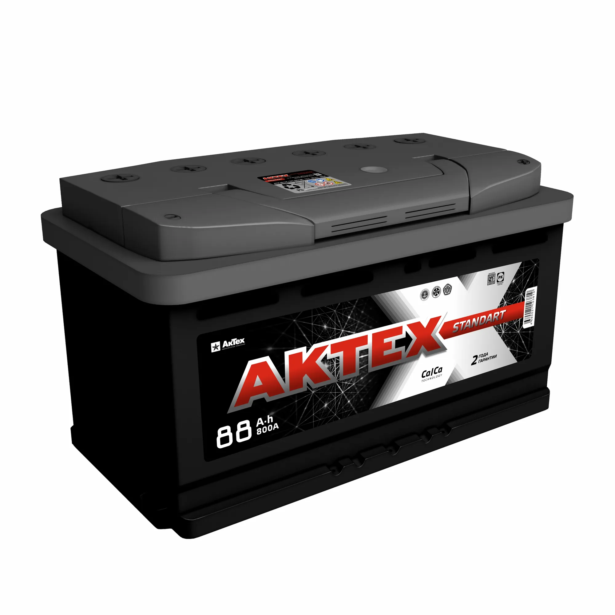 Аккумулятор АКТЕХ 88 А/ч обратная R+ 314x175x175 EN800 А