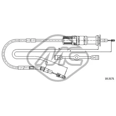 Трос сцепления VW SCIROCCO ALL AUTOMATIC Metalcaucho 83630