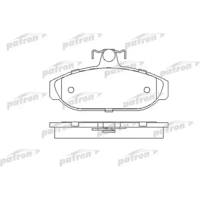Колодки тормозные дисковые передн VOLVO: 740 83-92, 740 Kombi 85-92, 760 81-9 PATRON PBP317