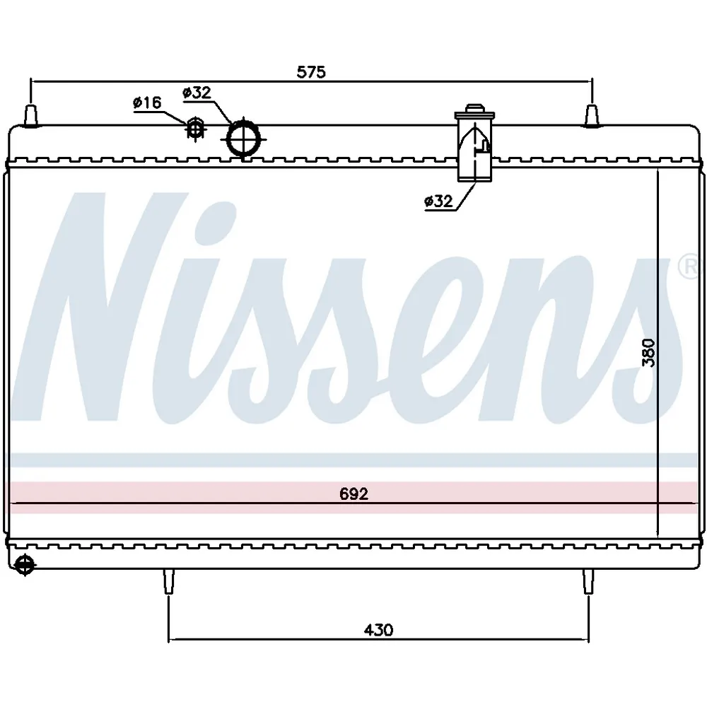 Радиатор основной NISSENS 61271