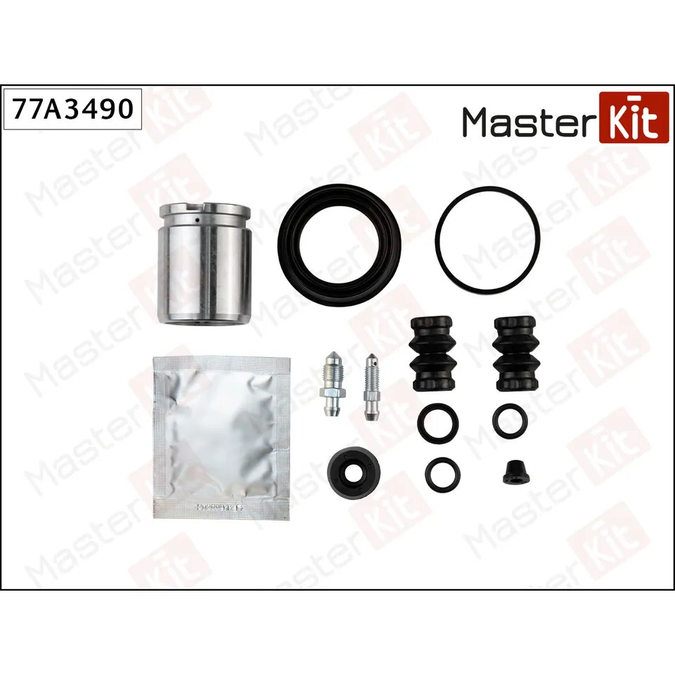 Ремкомплект тормозного суппорта+поршень AUDI A3, A4 96-03 04-09 77A3490 MASTERKIT 77A3490