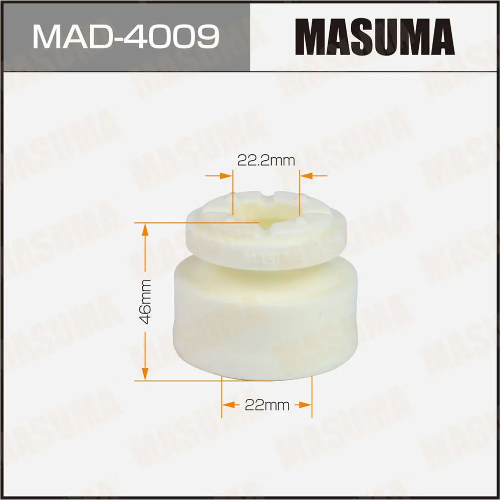 Отбойник амортизаторов, 22х22.2х46 MASUMA MAD-4009