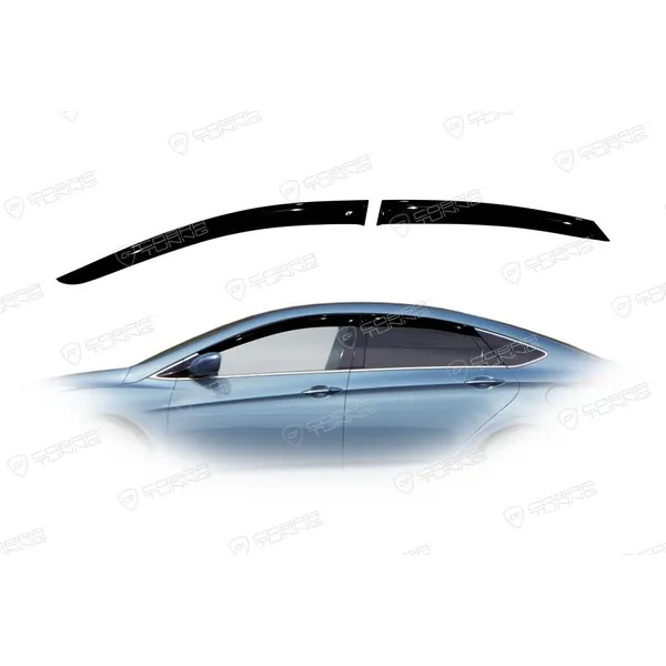 Дефлектора на окна Hyundai I40 Sd 2011EuroStandard деф.окон Cobra Tuning HE23111