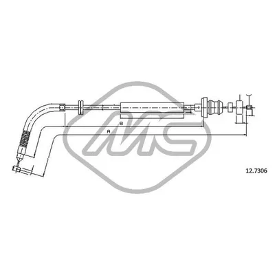 Трос газа Y ALL Metalcaucho 82128