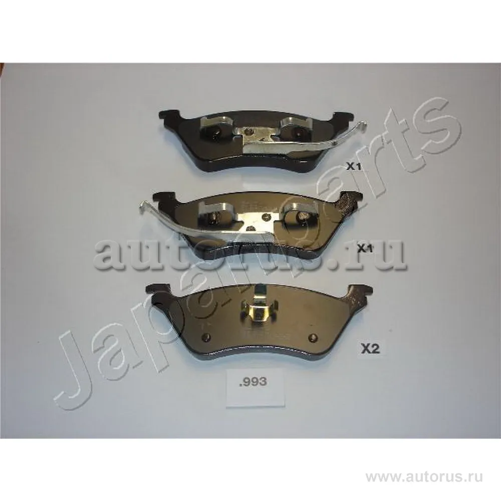 Колодки тормозные дисковые JAPANPARTS pp993af