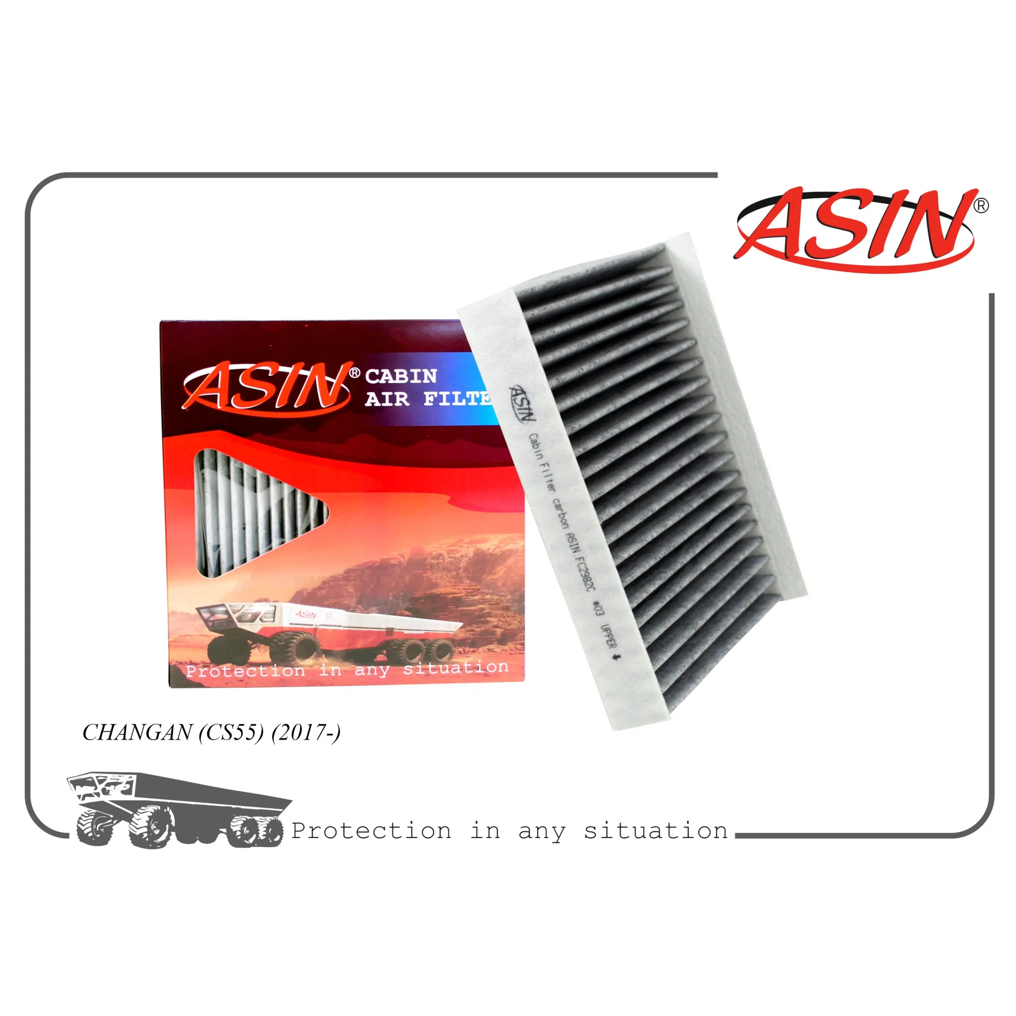 Фильтр салонный 8119030-AW01/ASIN.FC2982C (угольный) ASIN ASIN ASIN.FC2982C