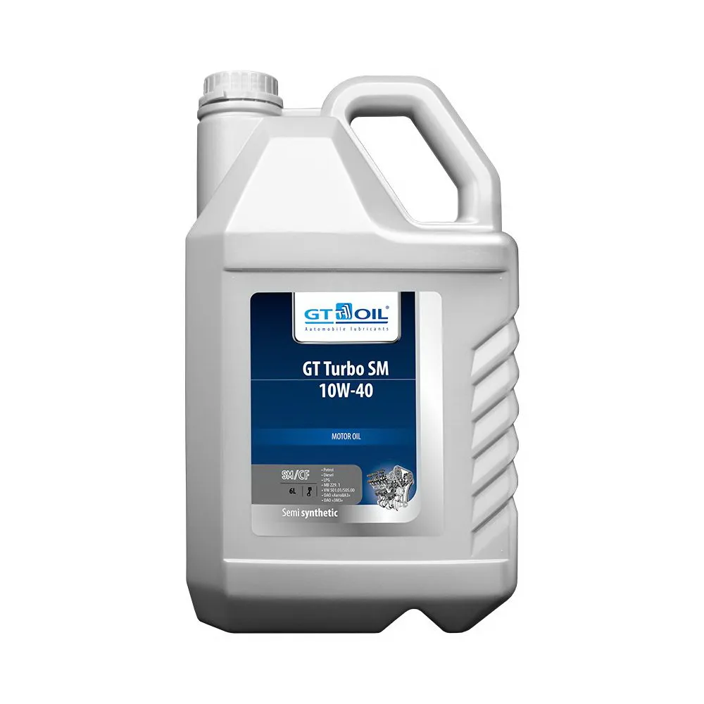 Масло моторное GT OIL GT Turbo SM 10W-40 полусинтетическое 6 л 8809059407745