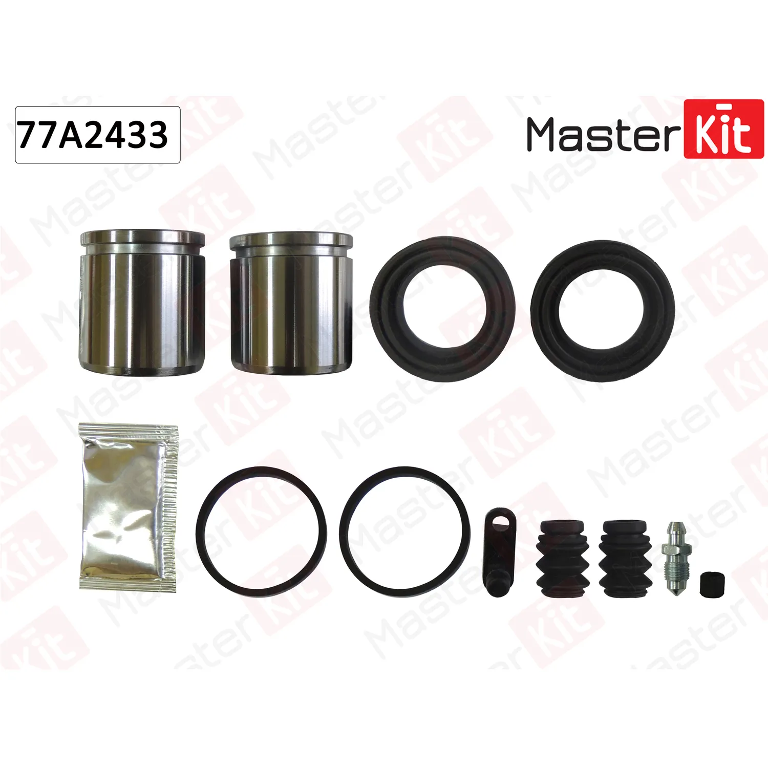 Ремкомплект тормозного суппорта+поршень CHEVROLET CAPTIVA 06-06- MASTERKIT 77A2433
