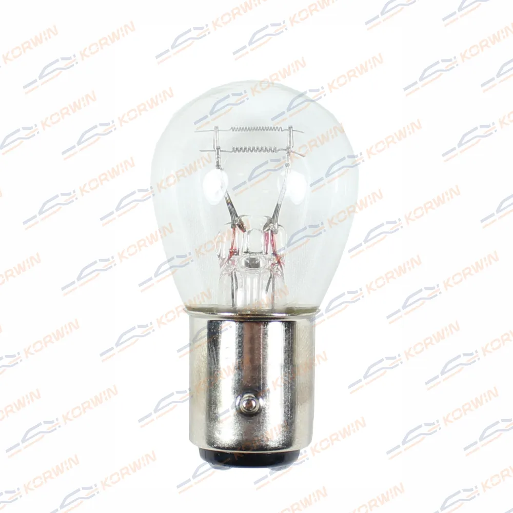 Лампа накаливания (P21/5W (S25) 24V 21/5W BAY15d) (уп. 10 шт.) KORWIN KWYN0007