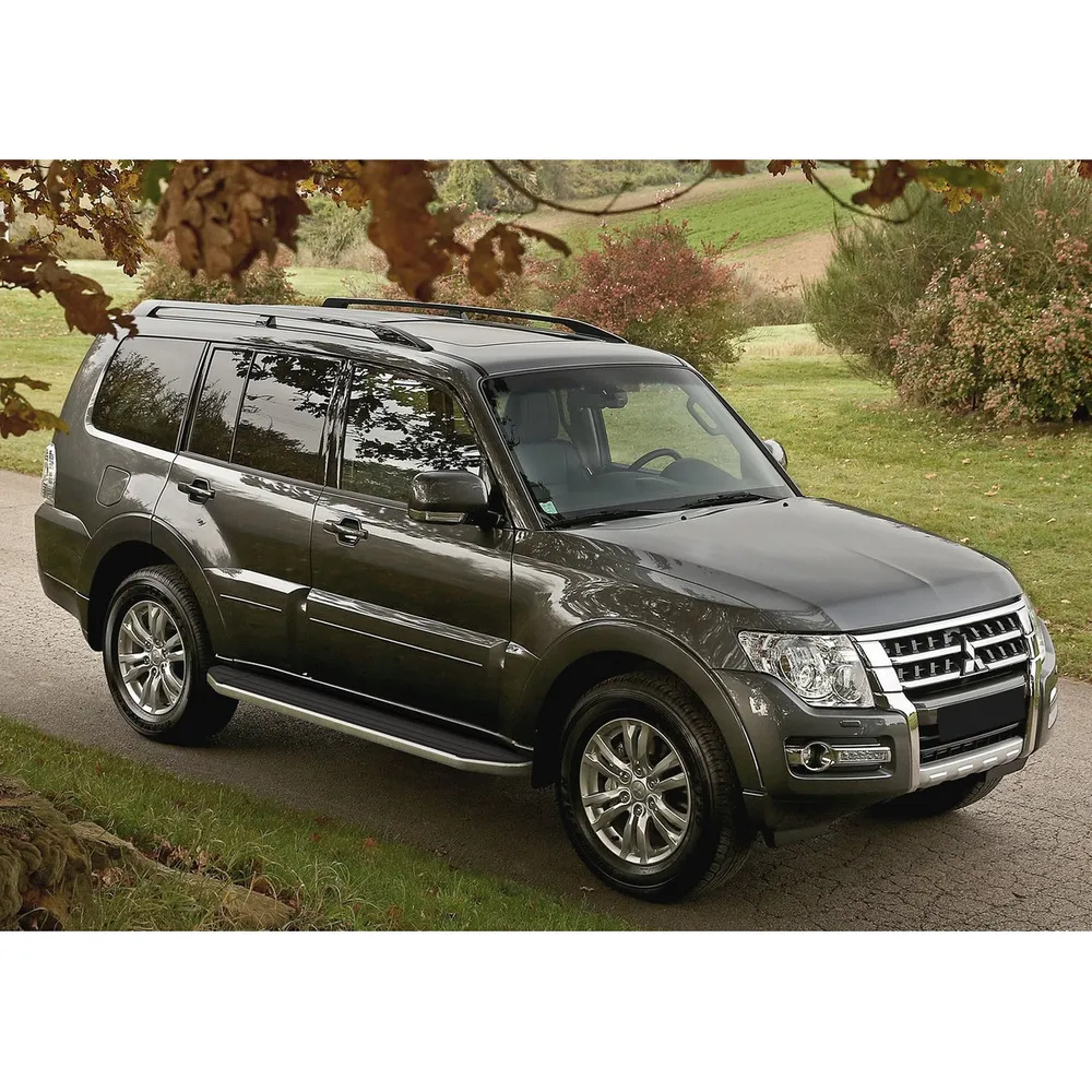 Порог-площадка Premium A173ALP + комплект крепежа, RIVAL, Mitsubishi Pajero IV 2006-2011-2014- Mitsubishi Pajero IV A173ALP.4002.1