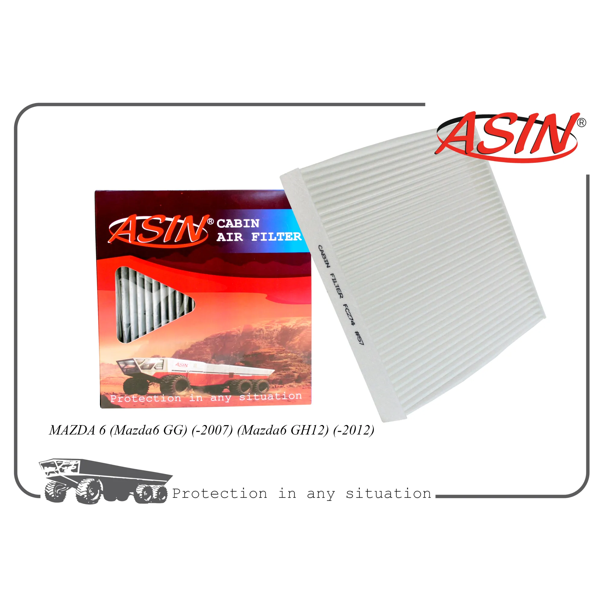 Фильтр салонный GJ6B-61-P11/ASIN.FC274 ASIN ASIN ASINFC274