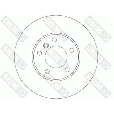 Диск тормозной BMW E39 520-540 96-04 передний D 324мм. GIRLING 6042485