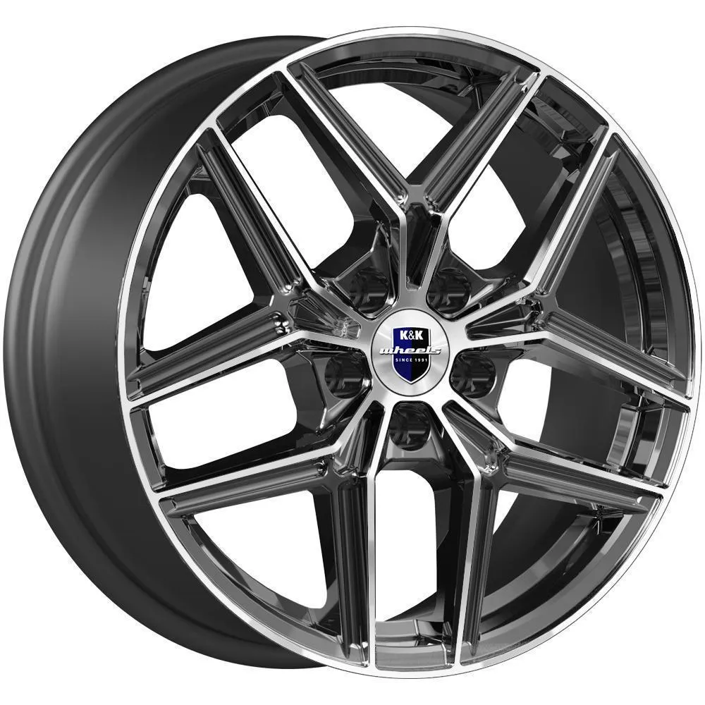 Диск литой R17 7J 5x108/67.1 ET42 КИК Юнион Алмаз черный 79631