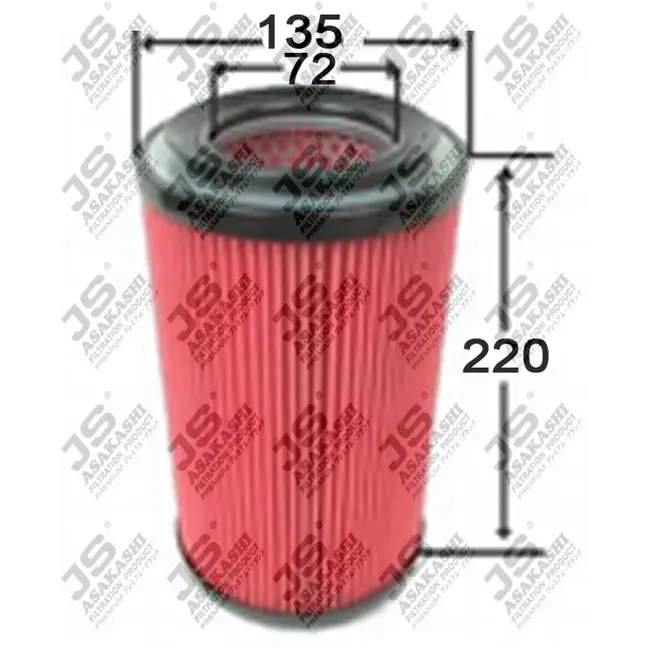 Фильтр воздушный для Nissan 165467F000 JS ASAKASHI A2007