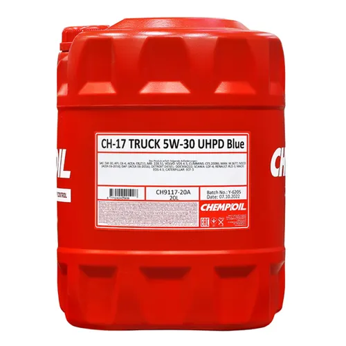 Масло моторное синтетическое CHEMPIOIL CH-17 TRUCK 5W-30 UHPD BLUE (API CK-4, MB228.51) [20л]  CHEMPIOIL CH911720