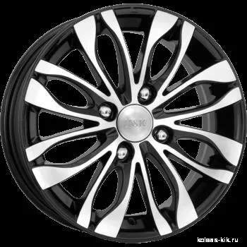 Диск литой R14 5.5J 4x108/63.35 ET38 КИК Канзаши алмаз черный 14446