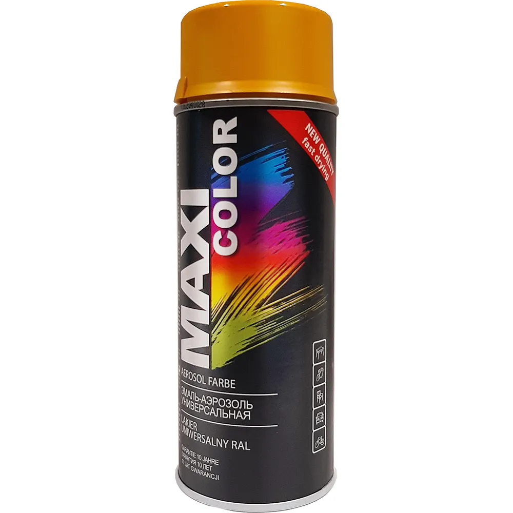 Эмаль-аэрозоль RAL2002 ярко-оранжевая Maxi Color 2002MX