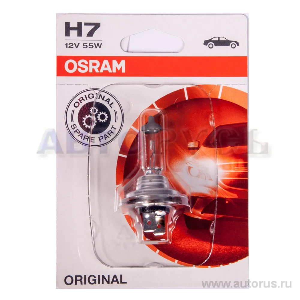 Лампа 12V H7 55W PX26d OSRAM ORIGINAL LINE 1 шт. блистер 64210-01B