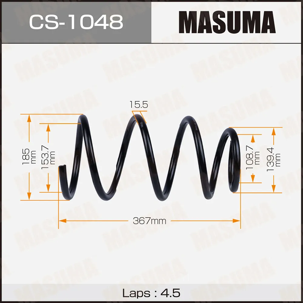 Пружина подвески MASUMA CS1048