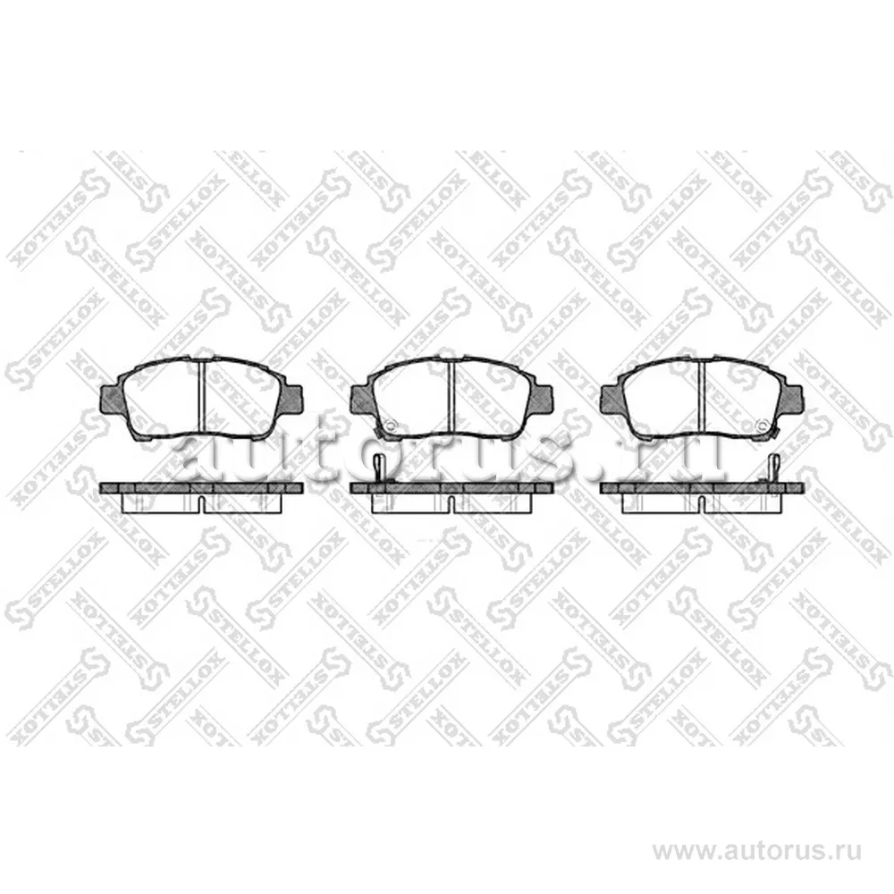 Колодки дисковые п. Toyota Yaris 1.0i/1.3 STELLOX 723 002-SX