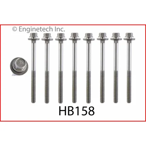 Комплект болтов на 1 головку Chrysler 2.7L 1998-2010 ENGINETECH HB158