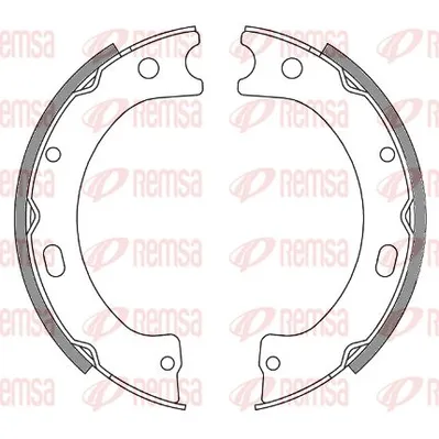 Колодки барабанные nissan patrol k160 k260 2.8-3.3d 79-90 REMSA 4243.00