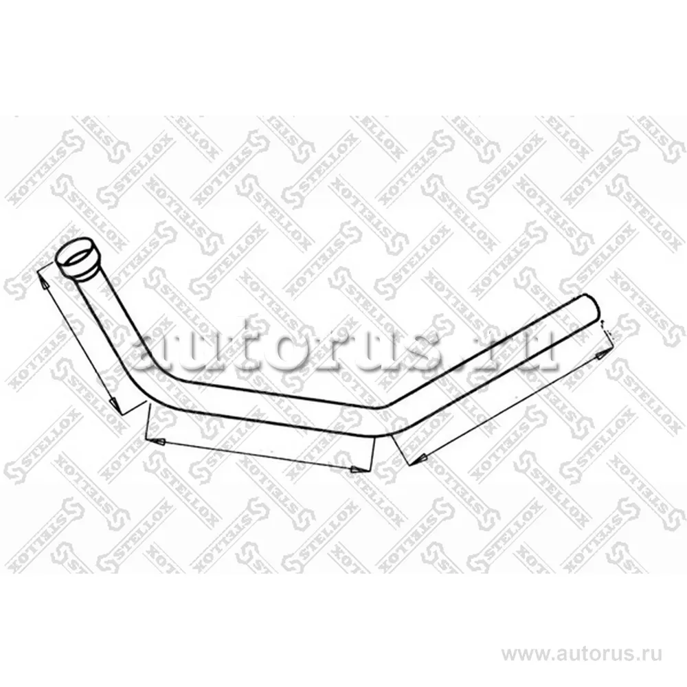 Труба глушителя Scania 113 STELLOX 82-03575-SX