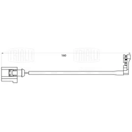 Датчик износа колодок для а/м VW Transporter T6 (15-) перед. L160 (PFS 0132) TRIALLI PFS 0132