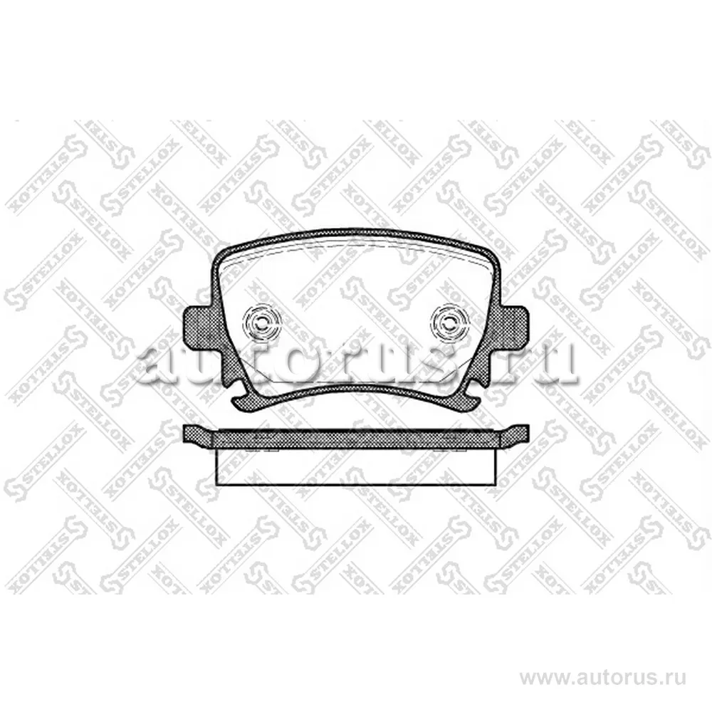 Колодки дисковые з. Audi A3 диск 16 03 STELLOX 1042000BL_SX