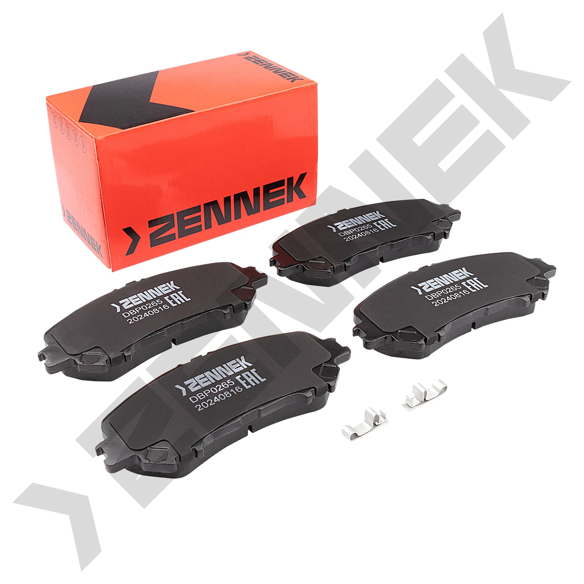 Колодки тормозные дисковые передние NISSAN QASHQAI 13-, ROGUE 07-15 ZENNEK DBP0265