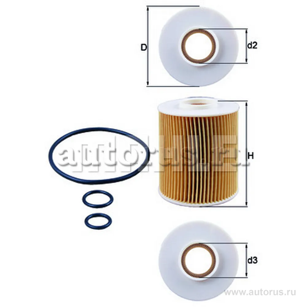 Фильтр масляный KNECHT/MAHLE OX163/4D