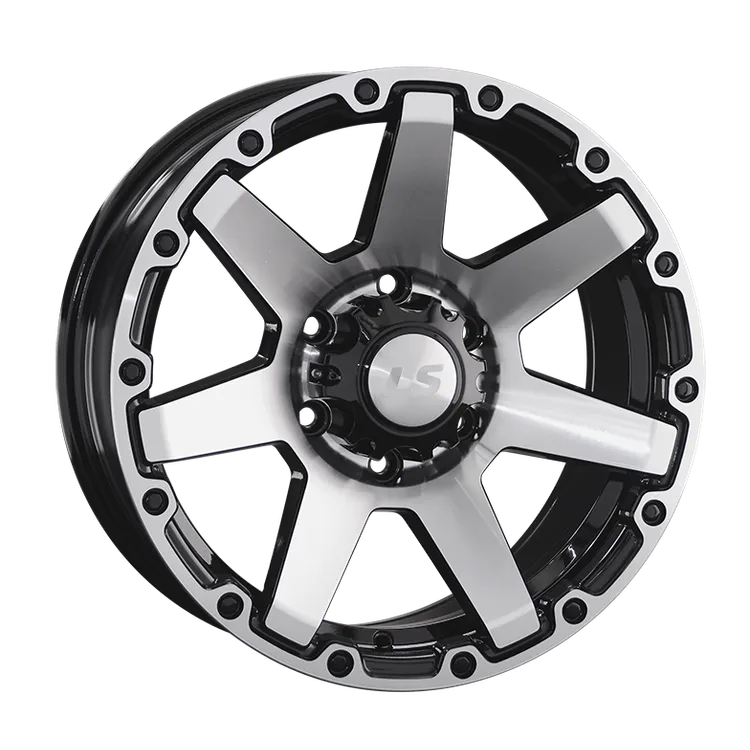 Диск литой R17 8J 6x139.7/106.1 ET20 LS LS 874 BKF S083780
