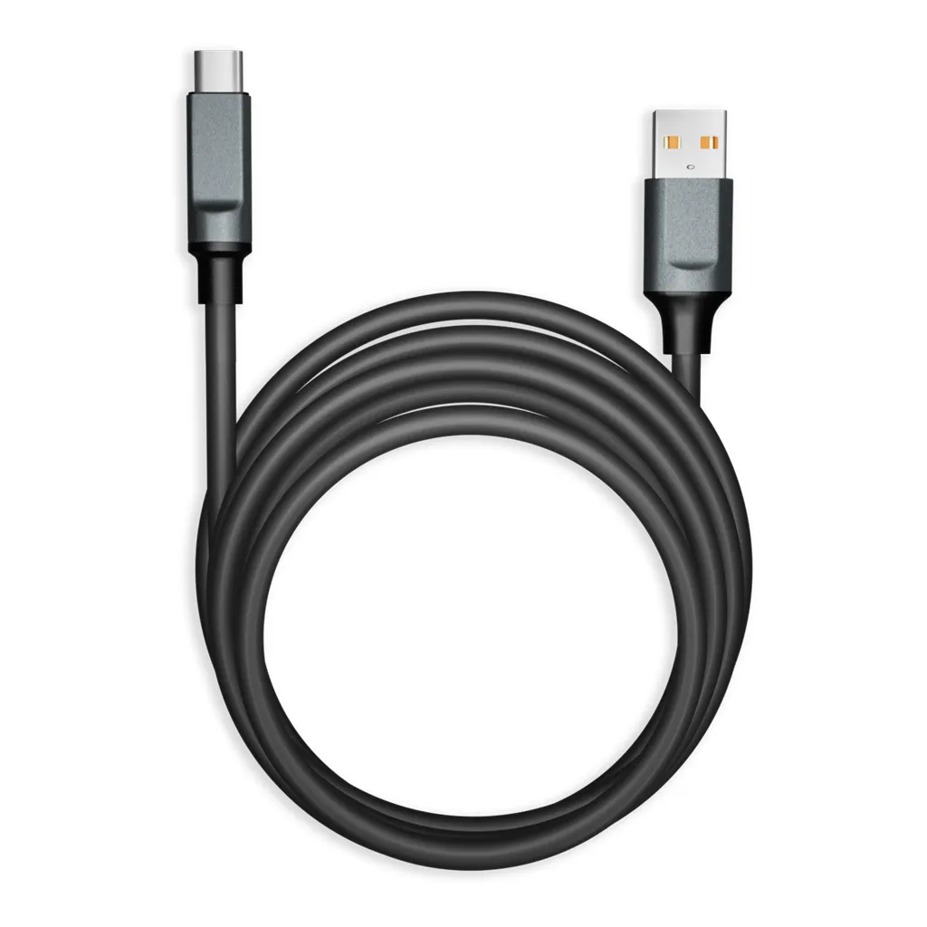 Кабель для зарядки и передачи данных, супертолстый BOLD TYPE C черный, 3а, TPE, 1 м, SMARTBUY IK-3112BOLD-BLACK