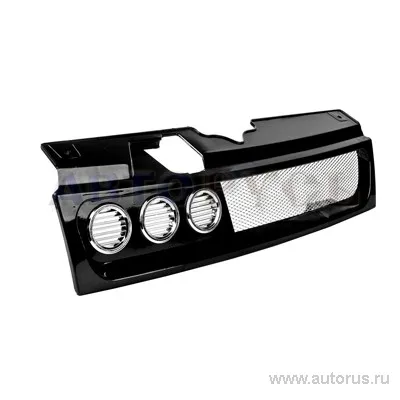 Решетка радиатора ВАЗ 2110 сетка, хром кольцо справа, лак