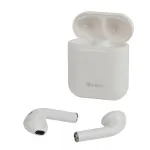 Гарнитура-Bluetooth сенсорная ultra slim, с зар. кейсом, белая (120/2400) INTRO BI1600W Б0044836