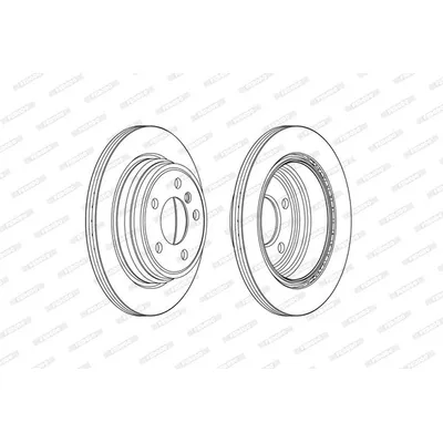 Диск тормозной FERODO DDF2313C