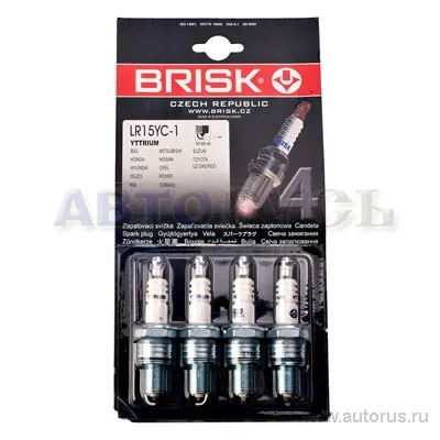Свеча зажигания компл. (4шт) для а/м ВАЗ 2108-09 инжектор SUPER-R BRISK LR15YC-1-J